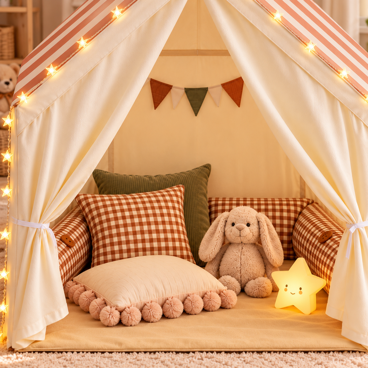 Tente de jeu Montessori pliable pour enfant, intérieur et extérieur Hilair