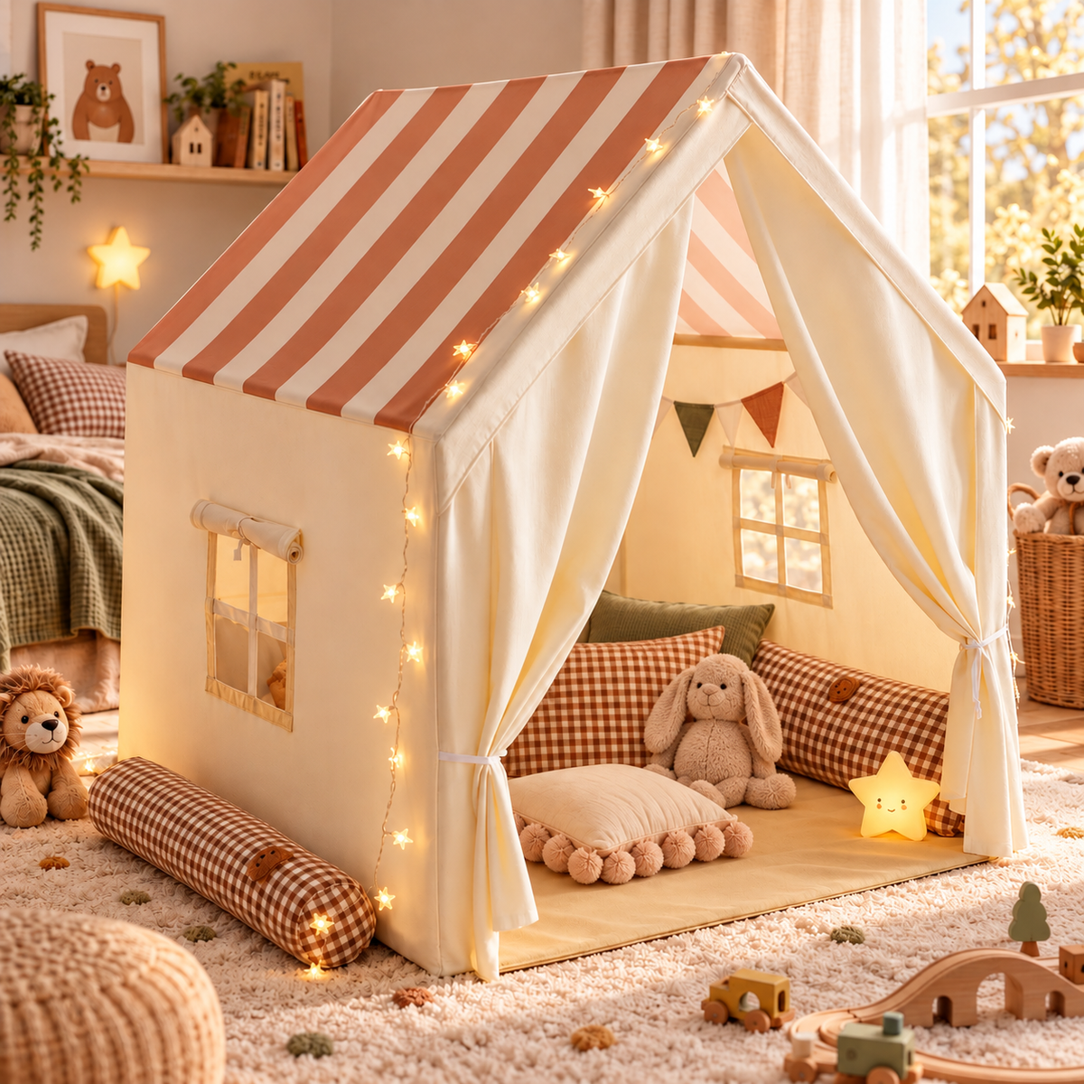 Tente de jeu pliable pour enfant, intérieur et extérieur – vue 2