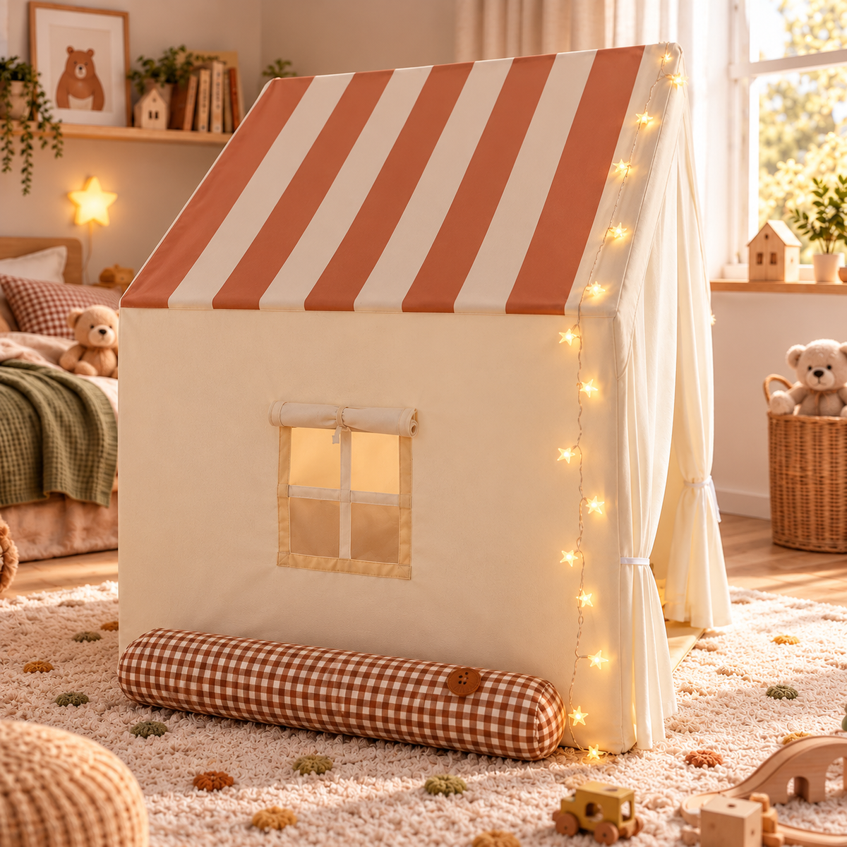 Tente de jeu Montessori pliable pour enfant, intérieur et extérieur Hilair