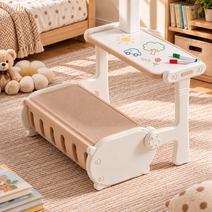 Table et chaise Montessori en bois massif, pliable et réglable en hauteur – vue 2