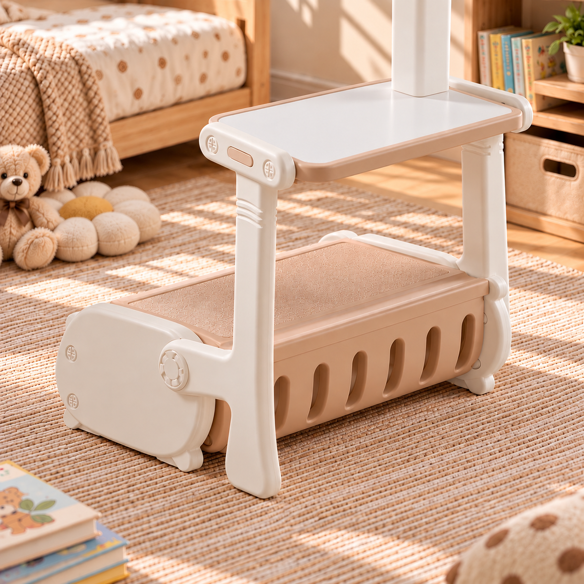 Table et chaise Montessori en bois massif, pliable et réglable Hilair