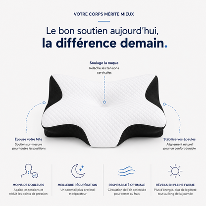 Oreiller Hilair – Réveillez-vous Sans Douleurs Cervicales Hilair