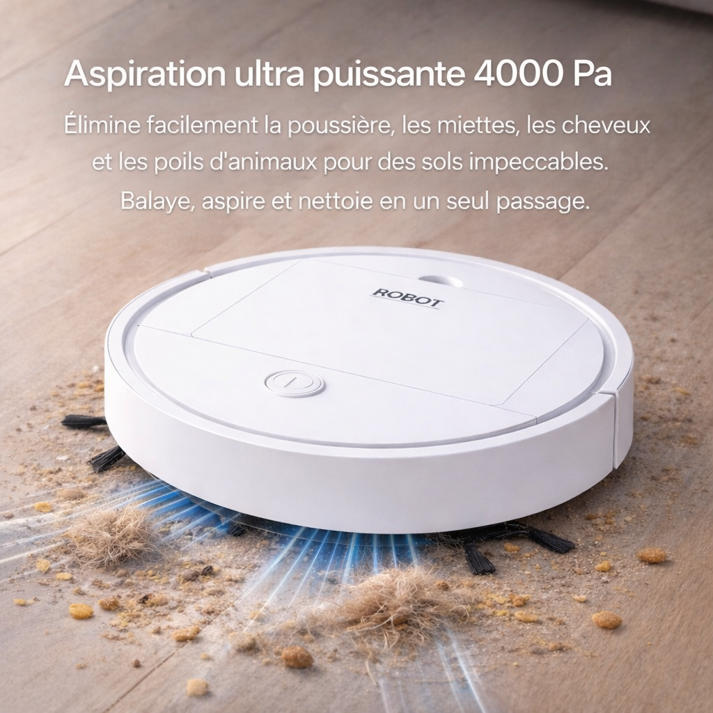 Robot Aspirateur Hilair – Nettoyage Automatique des Sols Sans Effort