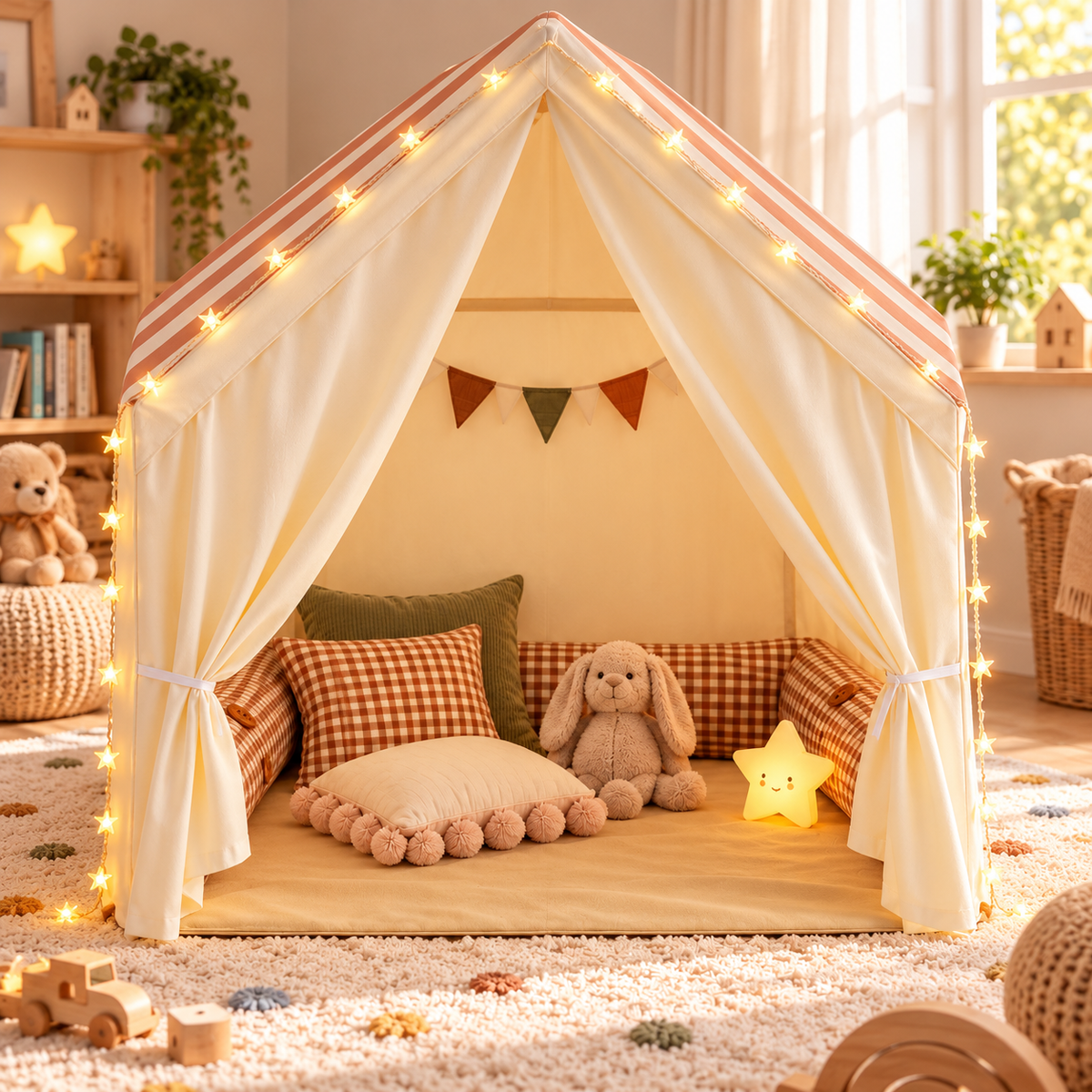 Tente de jeu Montessori pliable pour enfant, intérieur et extérieur Hilair