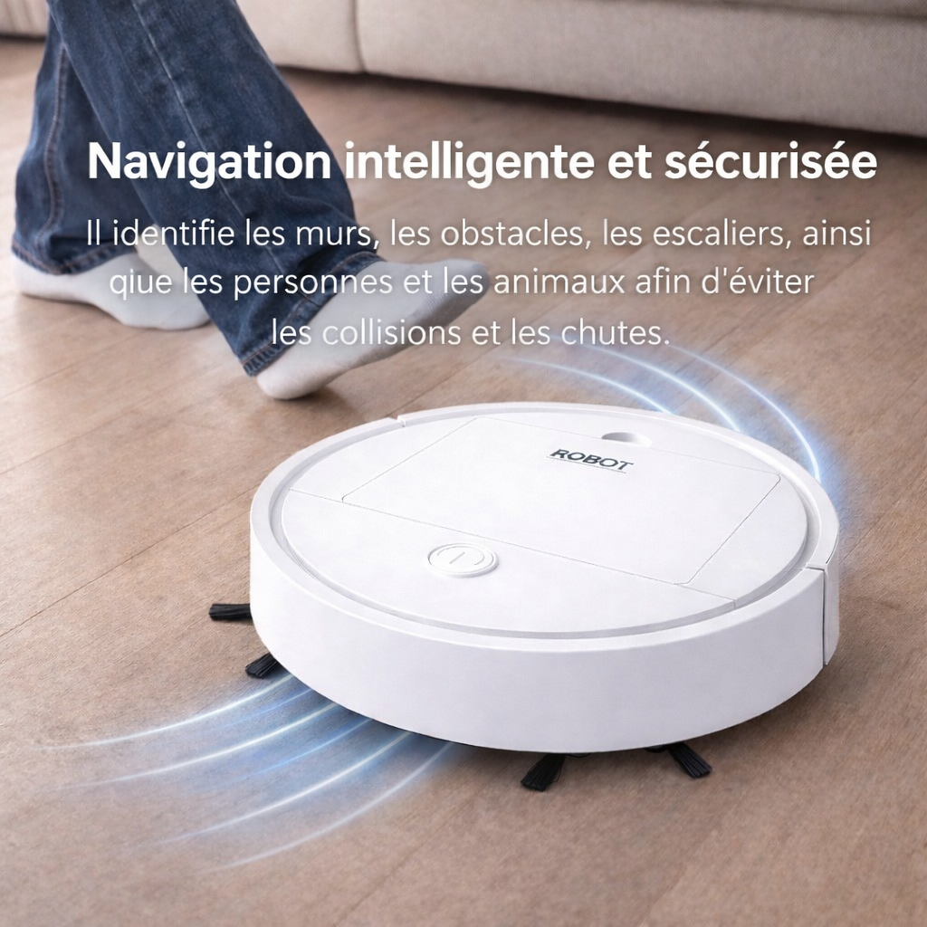 Robot Aspirateur Hilair – Nettoyage Automatique des Sols Sans Effort