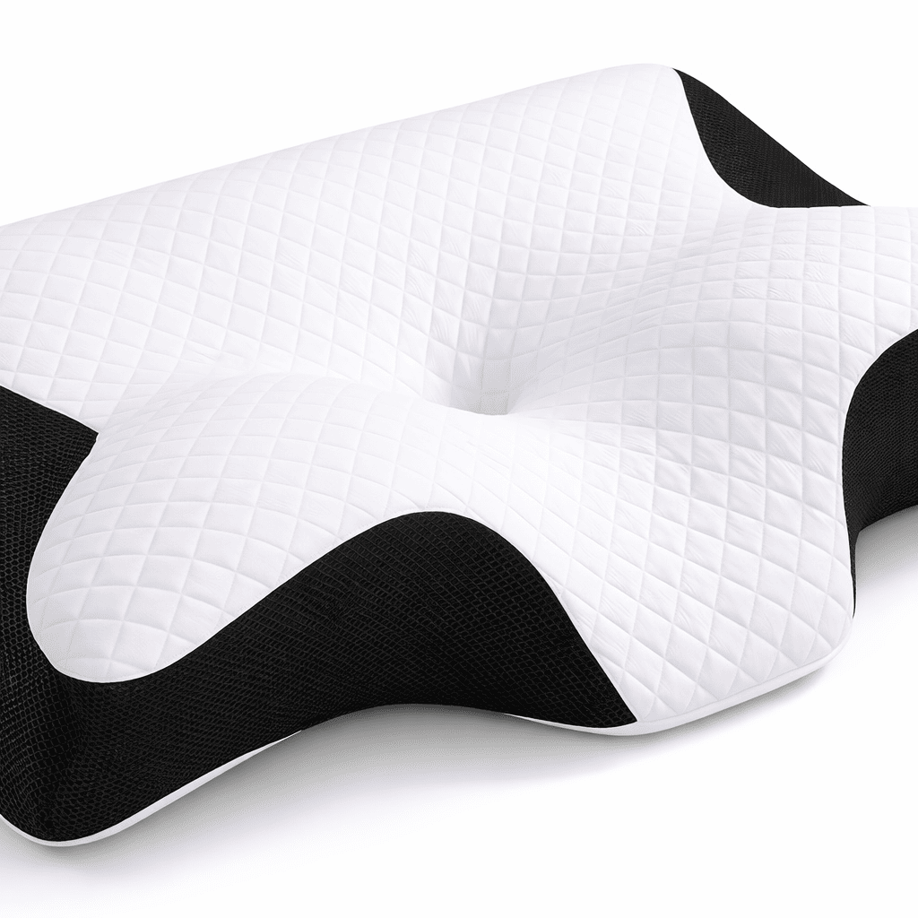 Oreiller ergonomique à mémoire de forme pour douleurs cervicales