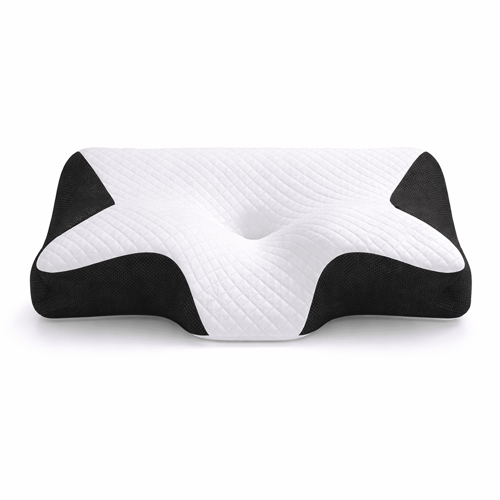 Oreiller ergonomique à mémoire de forme pour douleurs cervicales
